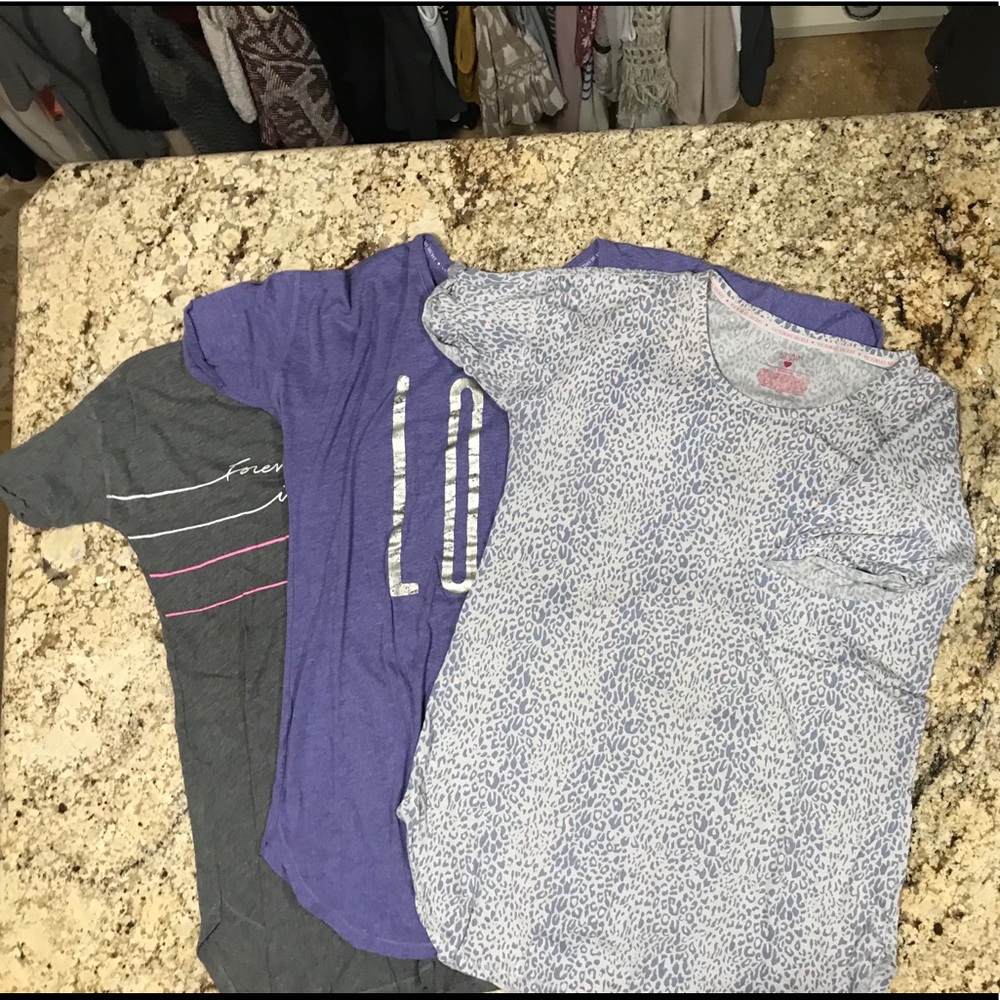 Victoria’s Secret PJ shirts.
